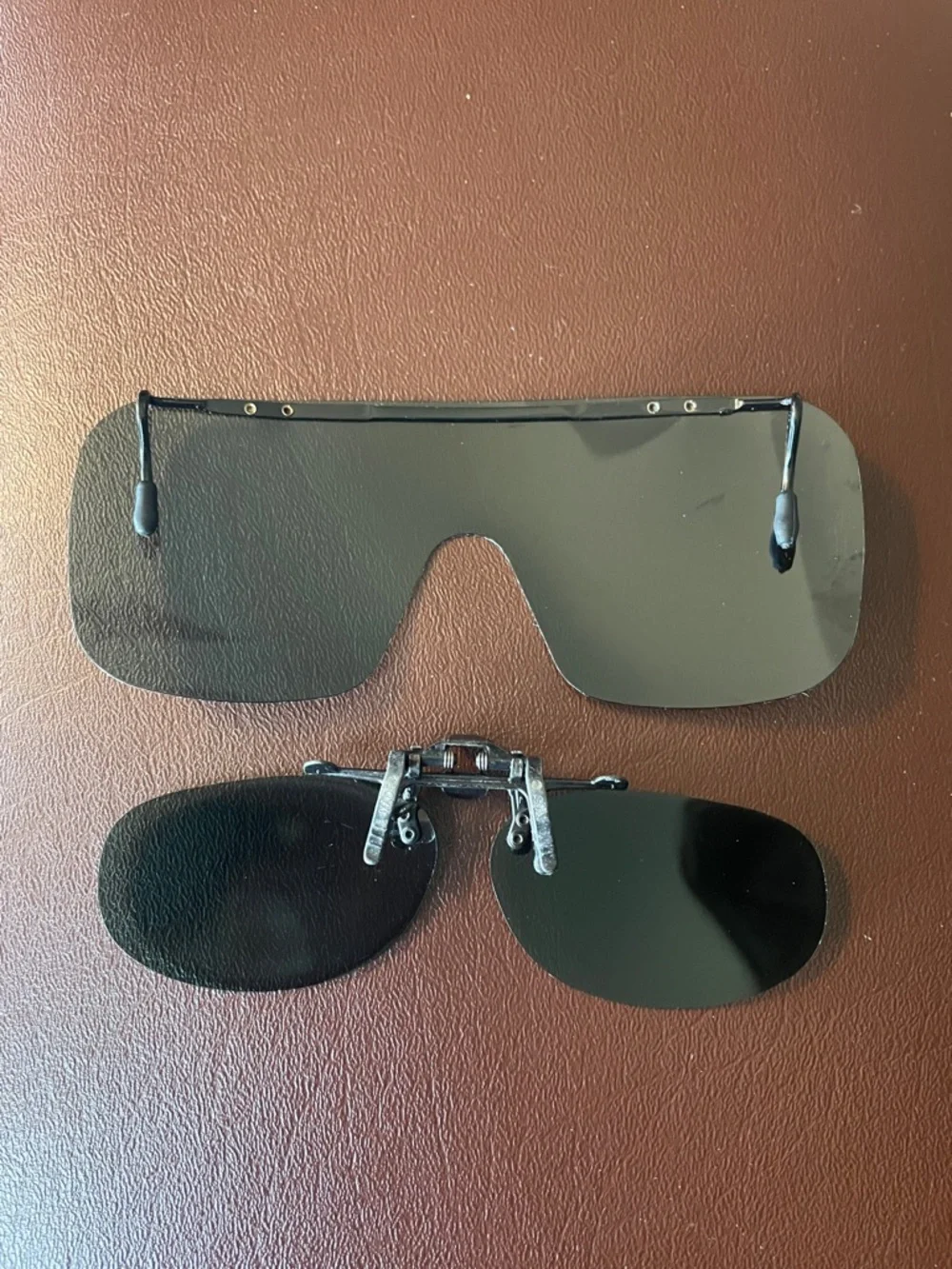 Bundle of 2 Dark Clip-On Sunglass Lenses